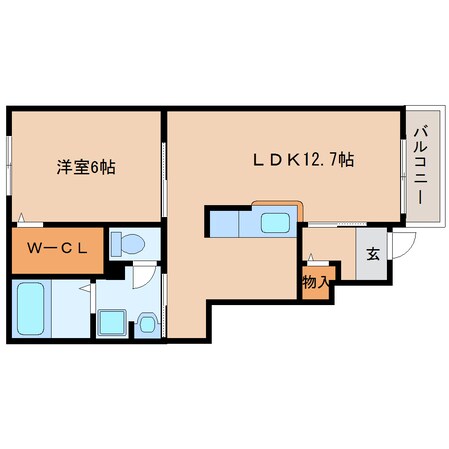 桜井駅 徒歩11分 1階の物件間取画像